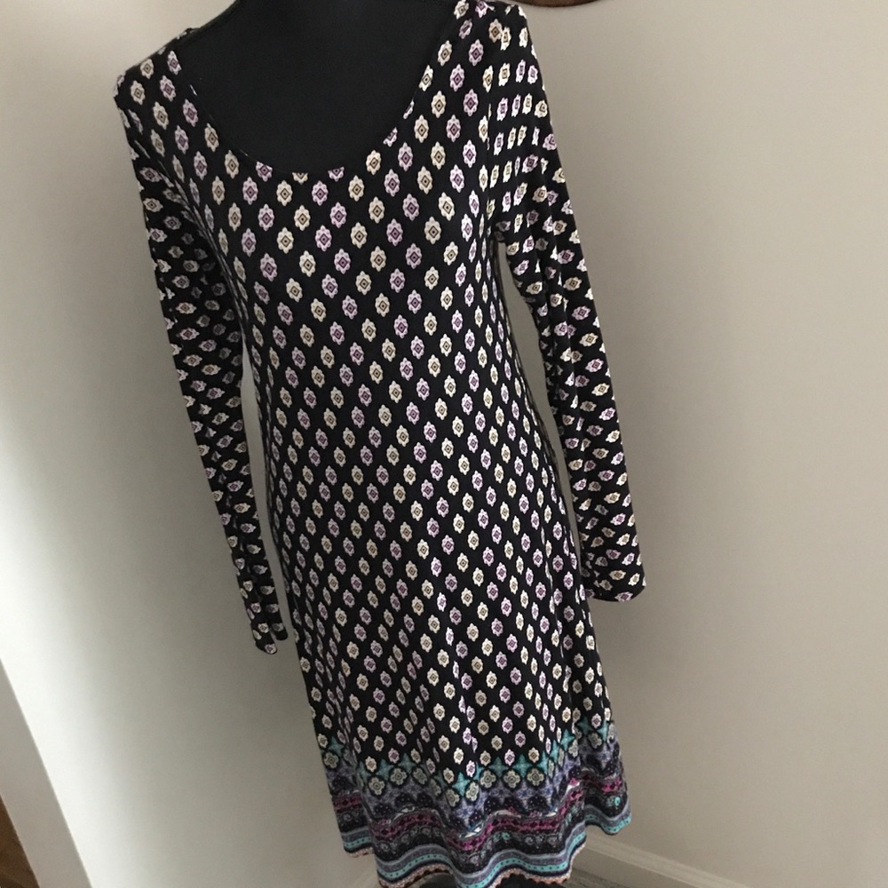 Loveappella Slip-On Long Sleeve Dress Size Small